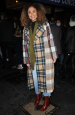 JESSICA PLUMMER at A Christmas Carol Opening Night at Dominion Theatre in London 12/14/2020