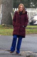 JOANNE FROGGATT on the Set of Angela Black in London 12/08/2020