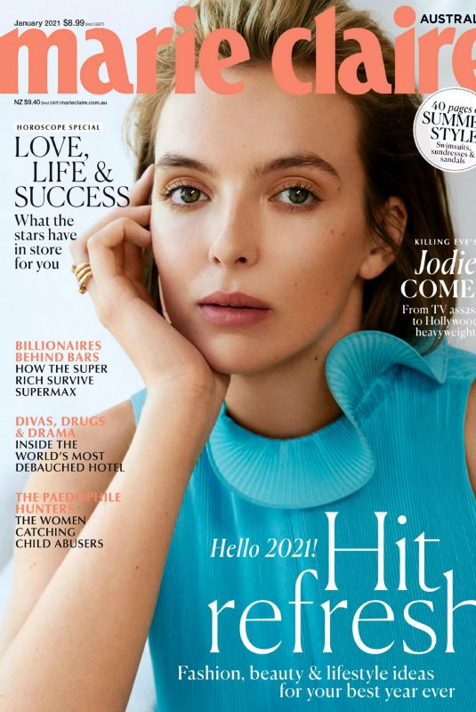 JODIE COMER in Marie Claire Magazine, Australia January 2021