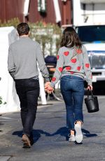 JORDANA BREWSTER and Andrew at Blue Bottle Coffee in Brentwood 12/22/2020