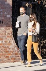JORDANA BREWSTER and Andrew Form Out for Coffee in Brentwood 12/26/2020