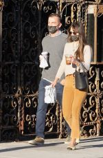 JORDANA BREWSTER and Andrew Form Out for Coffee in Brentwood 12/26/2020