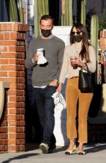 JORDANA BREWSTER and Andrew Form Out for Coffee in Brentwood 12/26/2020
