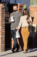 JORDANA BREWSTER and Andrew Form Out for Coffee in Brentwood 12/26/2020