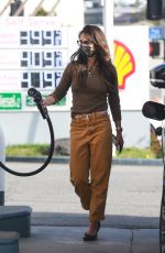 JORDANA BREWSTER at a Gas Station in Pacific Palisades 12/11/2020