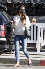 JORDANA BREWSTER Out for Morning Coffee in Brentwood 12/11/2020