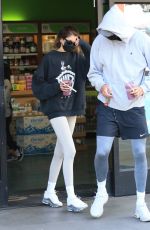 KAIA GERBER and Jacob Elordi at Earthbar in West Hollywood 12/02/2020