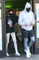 KAIA GERBER and Jacob Elordi at Earthbar in West Hollywood 12/02/2020