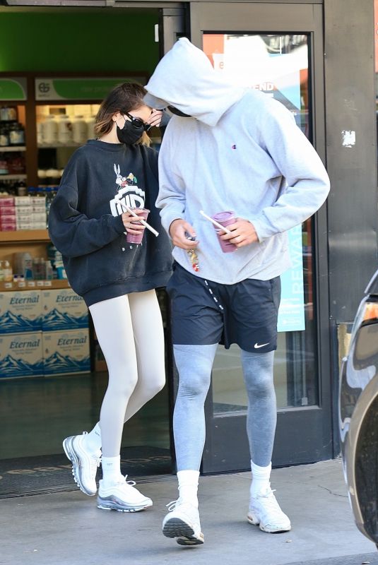KAIA GERBER and Jacob Elordi at Earthbar in West Hollywood 12/02/2020