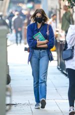 KAIA GERBER in DEnim Leaves The Last Bookstore in Los Angeles 12/10/2020