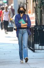KAIA GERBER in DEnim Leaves The Last Bookstore in Los Angeles 12/10/2020