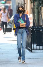 KAIA GERBER in DEnim Leaves The Last Bookstore in Los Angeles 12/10/2020