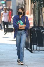 KAIA GERBER in DEnim Leaves The Last Bookstore in Los Angeles 12/10/2020