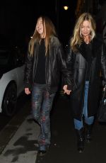 KATE and LILA GRACE MOSS Night Out in Mayfair 12/04/2020