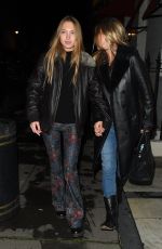 KATE and LILA GRACE MOSS Night Out in Mayfair 12/04/2020