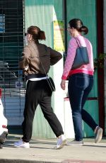 KATE MARA at Blue Bottle Cafe in Los Feliz 12/26/2020