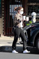 KATE MARA at Blue Bottle Cafe in Los Feliz 12/26/2020