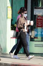 KATE MARA at Blue Bottle Cafe in Los Feliz 12/26/2020