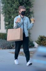 KATE MARA Out Pick Up Lunch and Iced Coffees in Los Angeles 12/15/2020