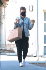 KATE MARA Out Pick Up Lunch and Iced Coffees in Los Angeles 12/15/2020