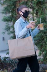 KATE MARA Out Pick Up Lunch and Iced Coffees in Los Angeles 12/15/2020