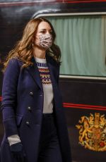 KATE MIDDLETON and Prince William Arrives on Royal Train at Manchester Victoria Station 12/07/2020