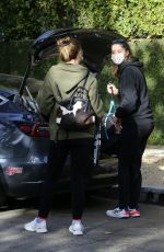 KATHERINE and CHRISTINA SCHWARZENEGGER Out for Tennis Match in Los Angeles 12/14/2020