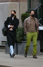 KATIE HOLMES and Emilio Vitolo Jr Out in New York 12/02/2020