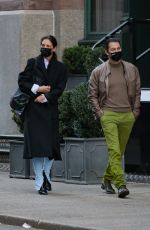 KATIE HOLMES and Emilio Vitolo Jr Out in New York 12/02/2020