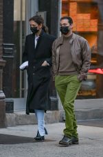 KATIE HOLMES and Emilio Vitolo Jr Out in New York 12/02/2020