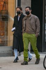 KATIE HOLMES and Emilio Vitolo Jr Out in New York 12/02/2020
