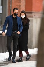 KATIE HOLMES and Emilio Vitolo Jr Out in New York 12/18/2020