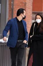 KATIE HOLMES and Emilio Vitolo Jr Out in New York 12/18/2020