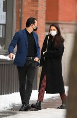 KATIE HOLMES and Emilio Vitolo Jr Out in New York 12/18/2020