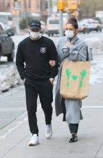 KATIE HOLMES and Emilio Vitolo Jr Out in New York 12/22/2020
