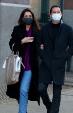 KATIE HOLMES and Emilio Vitolo Jr Out in New York 12/28/2020