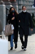 KATIE HOLMES and Emilio Vitolo Jr Out in New York 12/28/2020
