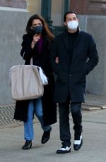 KATIE HOLMES and Emilio Vitolo Jr Out in New York 12/28/2020