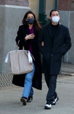 KATIE HOLMES and Emilio Vitolo Jr Out in New York 12/28/2020