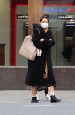 KATIE HOLMES Out and About in New York 12/30/2020
