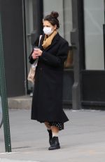 KATIE HOLMES Out and About in New York 12/30/2020