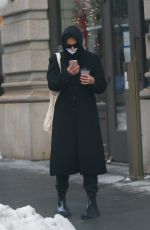 KATIE HOLMES Out and About on Her Birthday in New York 12/18/2020