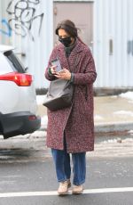 KATIE HOLMES Out for Christmas Shopping in New York 12/21/2020
