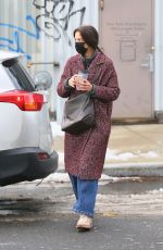 KATIE HOLMES Out for Christmas Shopping in New York 12/21/2020