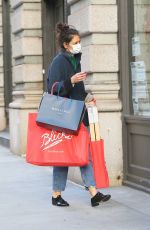 KATIE HOLMES Out for Christmas Shopping in New York 12/22/2020