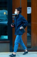 KATIE HOLMES Out for Christmas Shopping in New York 12/22/2020