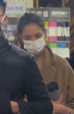 KATIE HOLMES Shopping at Blick Art Store in New York 12/16/2020