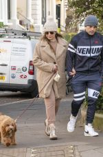 KELLY BROOK and Jeremy Parisi Out with Their Dog in London 12/01/2020
