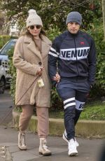 KELLY BROOK and Jeremy Parisi Out with Their Dog in London 12/01/2020