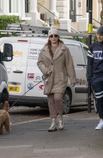 KELLY BROOK and Jeremy Parisi Out with Their Dog in London 12/01/2020